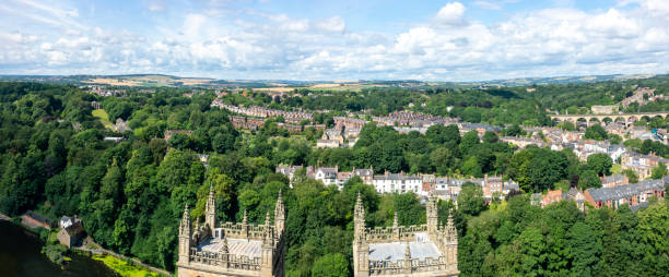 istock Aerial View of Durham looking West 1412889731