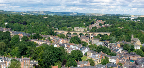 istock Aerial View of Durham looking West 1412891769