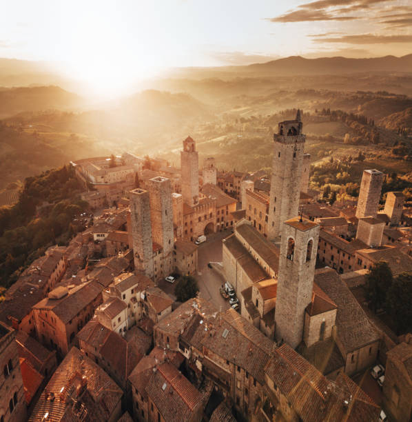 istock San Gimignano aerial view 1412892221