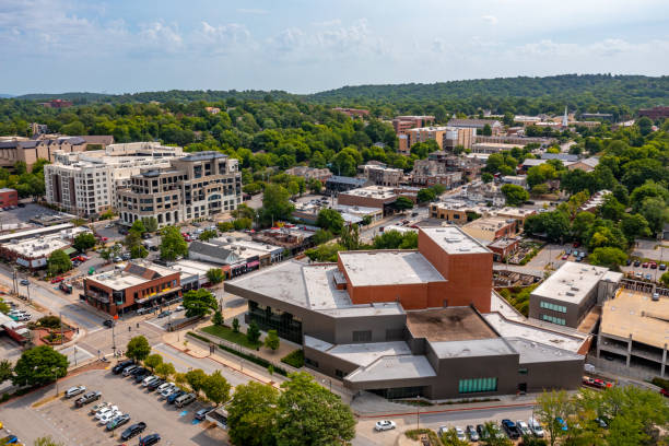 istock Fayetteville Arkansas Drone View 1412899595
