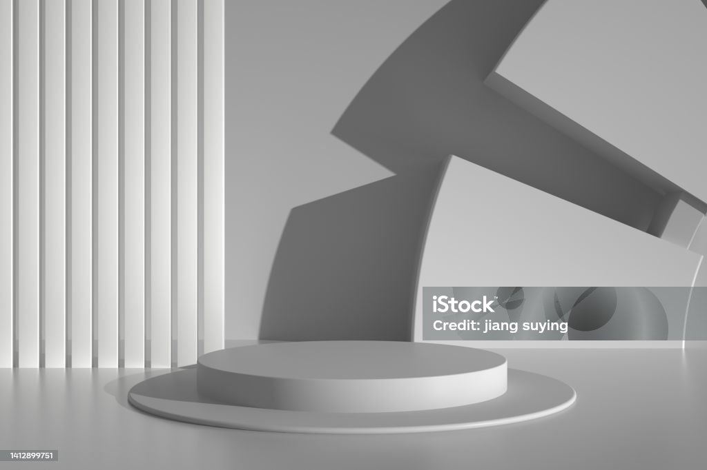 Product Display Rendering 3d Rendering Virtual Product Display Platform Stock Photo - Download ...