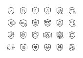istock Shield Data Security Line Icons Editable Stroke 1412902991