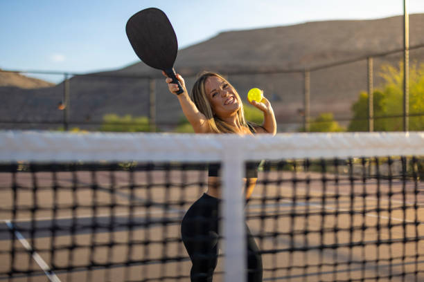 istock Pickle ball Girl 1412911436