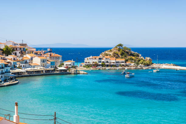 istock Kokkari village, Samos island, Greece 1412912691