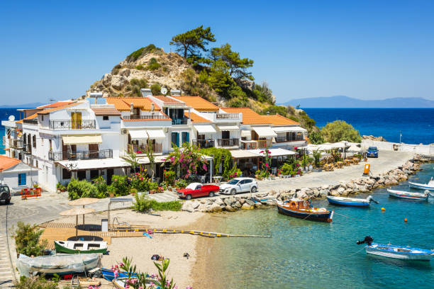 istock Kokkari village, Samos island, Greece 1412912852