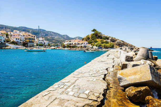 istock Kokkari village, Samos island, Greece 1412912916