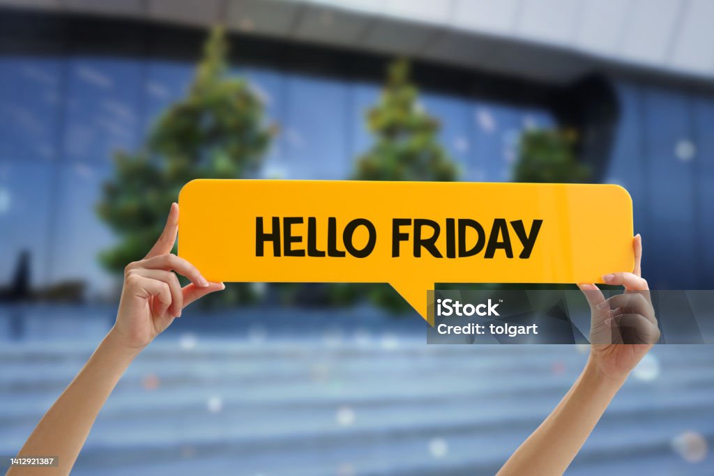 Hello firiday Friday Stock Photo