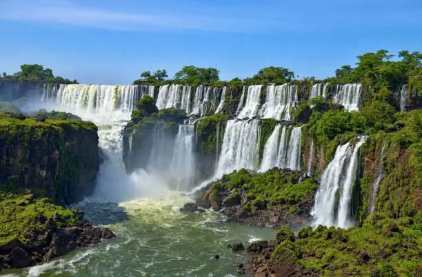 Photo of Iguazu Falls between Argentina and Brazil