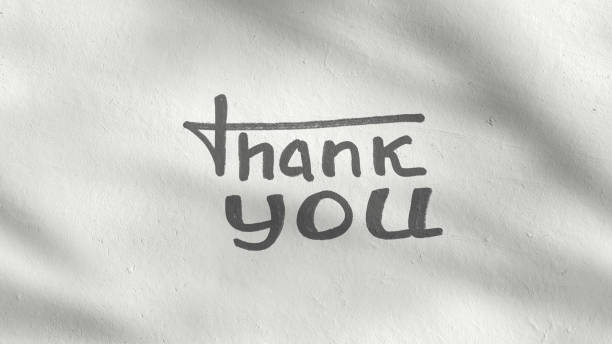 Thank you gratitude quote written on a concrete wall.