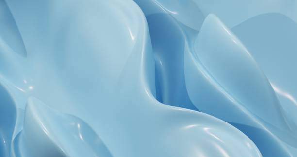 istock Abstract blue Architecture Background. 3d render. Modern Geometric Wallpaper. Futuristic Technology Design 1412926864