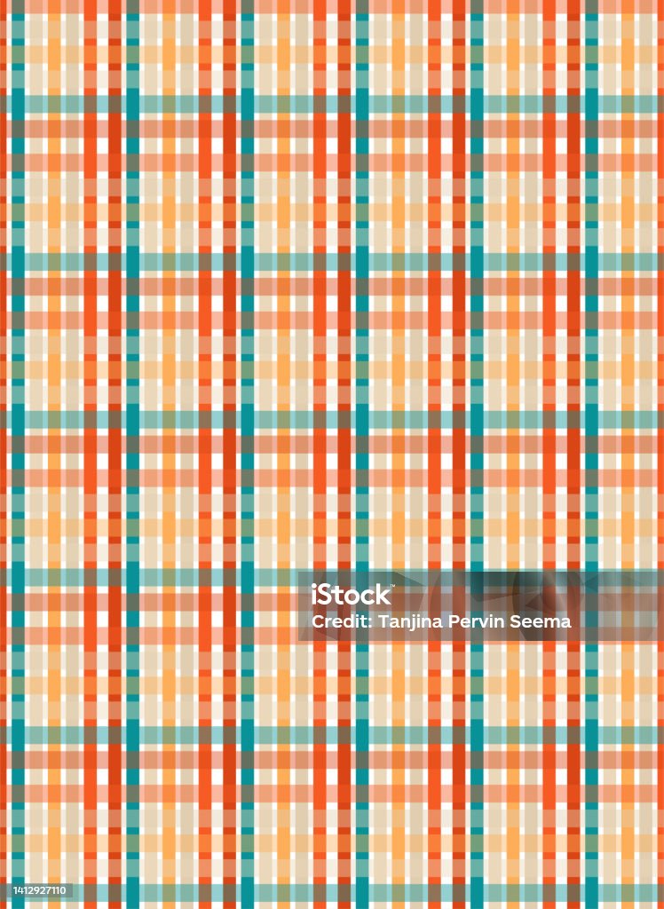 Colored Checked Pattern Multicolored Checked Vector Patterns Stock Illustration - Download ...