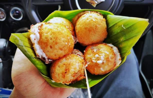 istock Thai Coconut Custard Dessert - Khanom Krok 1412931617