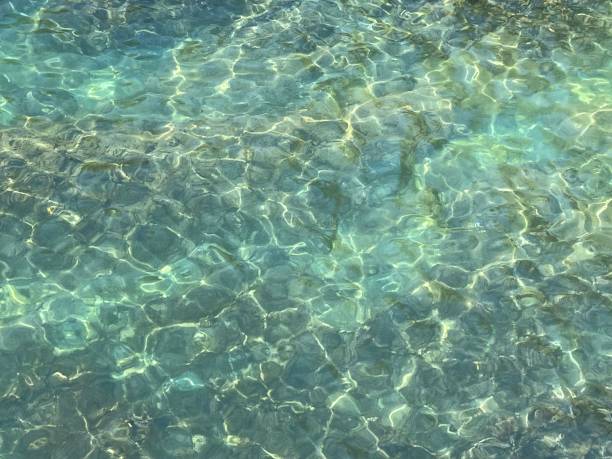 istock Clear sea water glittering surface. Beautiful seascape. 1412932418