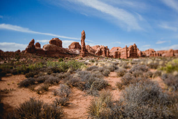 Images of the rocks and geology at Arches National Park in Utah, Southwest USA