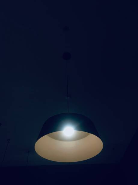 istock Lamp lighting in the room 1412932573