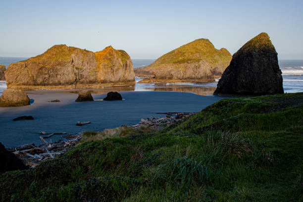 The beauty of the southern Oregon Coast in the Pacific Northwest. Photographed near Brookings Oregon along the Pacific Ocean.