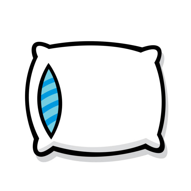 ilustraciones, imágenes clip art, dibujos animados e iconos de stock de almohada doodle 7 - pillow