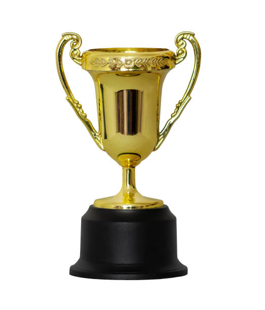 istock Golden Cup isolated on white background 1412951024