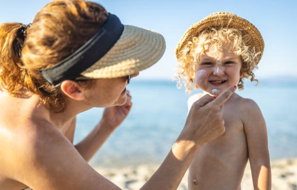 istock Skin care at summer vacation 1412951337