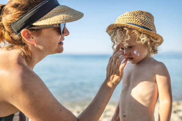 istock Skin care at summer vacation 1412951347