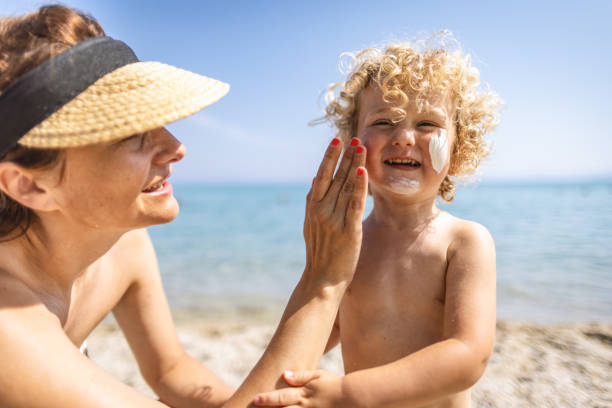 istock Skin care at summer vacation 1412951464