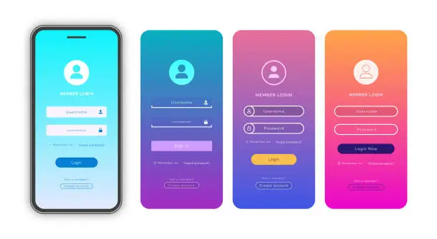 Best Login Background Color Examples Free gradient login background Clipart Images | FreeImages