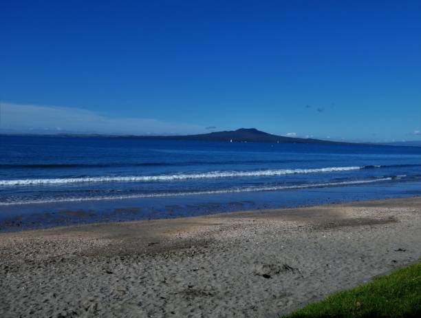 istock Milford Beach and Rangitoto Island. 1412955765