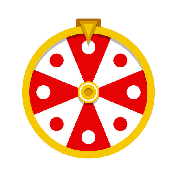 illustrations, cliparts, dessins animés et icônes de fortune wheel isolé sur fond blanc - roulette