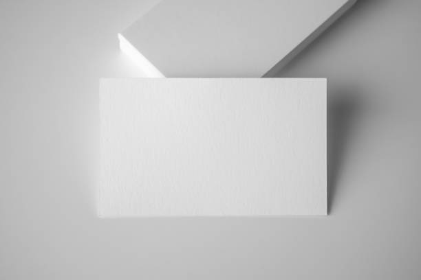 istock Mockup white business card on white background 1412972186