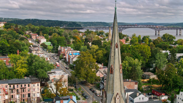 istock Drone Shot Community in Newburgh, NewYork 1412978420