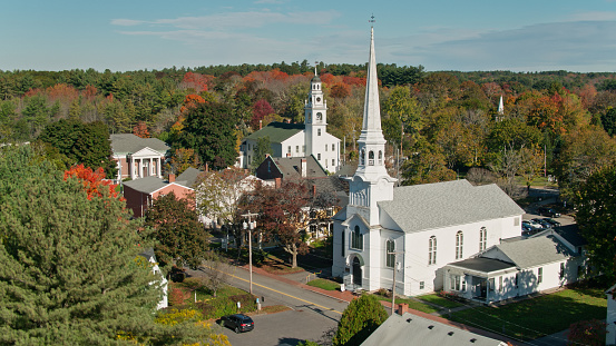 Small town Catholic church in the midwest United States