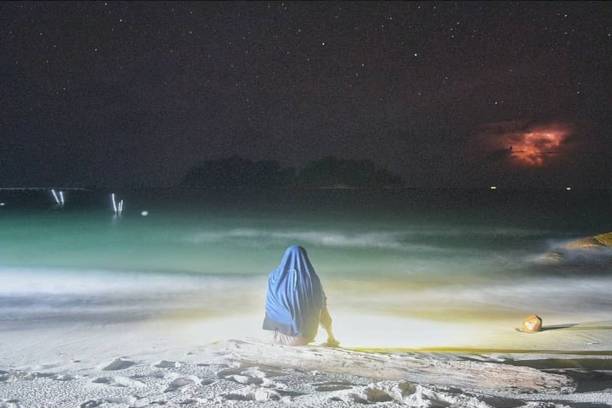 istock Night star on idol island 1412981273