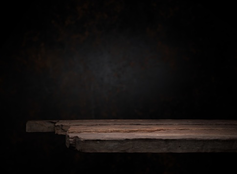 Rustic Old Wood Platform Presentation Mockup Product Background