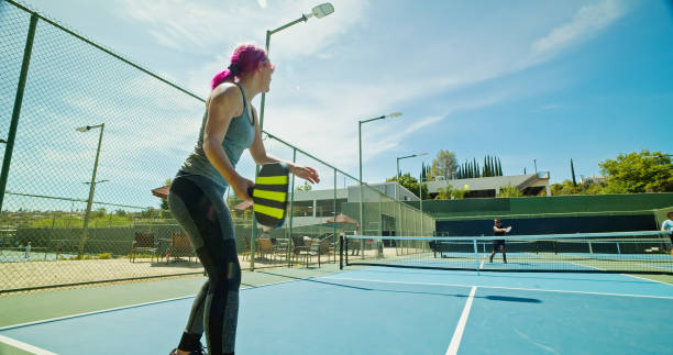 istock Pickleball Game on Sunny Day 1412985055