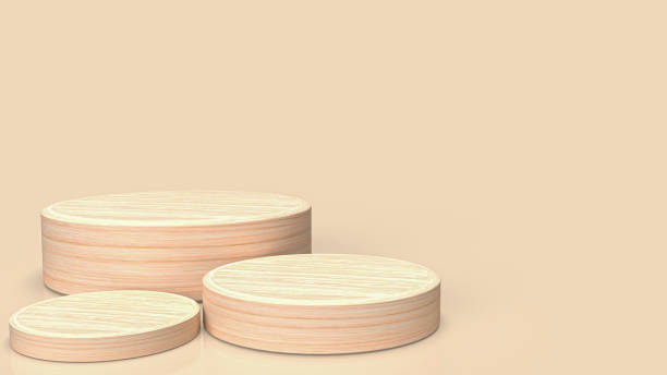 istock The wood podium for present or promotion concept 3d rendering 1412986495