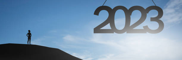 istock Happy new year 2023  Silhouette 1412988566