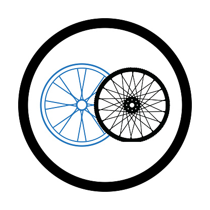 Beautiful, meticulously designed Bicycle rims and spokes icon. Perfect for use in any type of design projects.