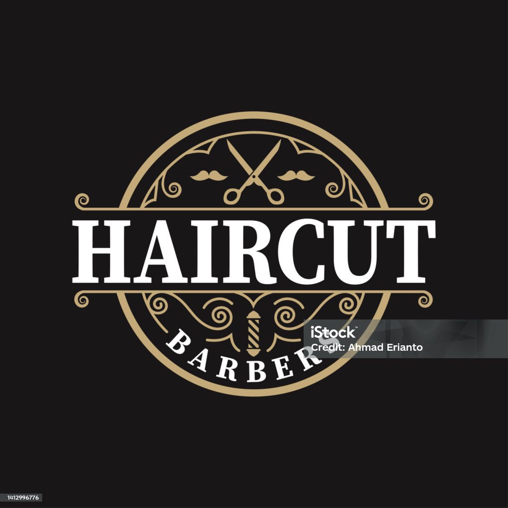 Biểu Tượng Biểu Tượng Cắt Tóc Cho Thiết Kế Biểu Tượng Barber Shop ...