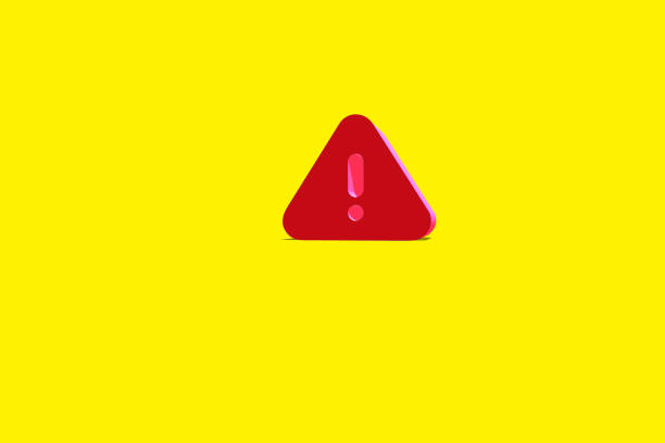 istock 3d rendering, Flat design concept with exclamation mark symbol and attention or caution sign icon on alert danger problem background with warning graphic. 1413000166