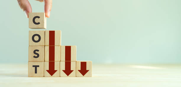 istock Lean cost thinking concept. Cost reduction concept. Business process improvement. Maximising productivity and quality, reducing time and cost. Cost cutting, lean process for surviving the recession. 1413003426