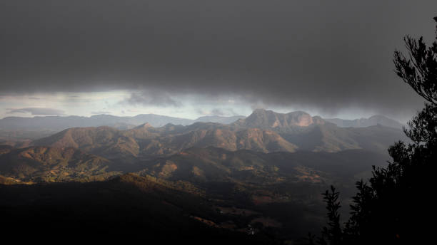 Free Stock Photo of Dark Clouds Over Mountain Range | Download Free ...