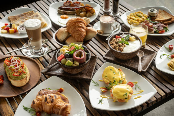 istock many mixed western breakfast food items on cafe table 1413011918