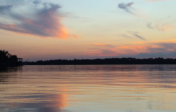 istock Peaceful Sunrise on the Lake 1413012794