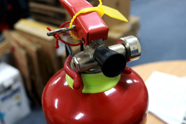 istock A fire extinguisher is an active fire protection device used to extinguish or control small fires, often in emergency situations 1413015291