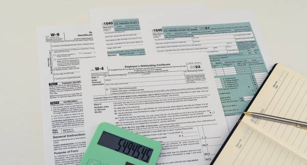 istock Tax forms for the current year for US citizens to file a return. 1413016640