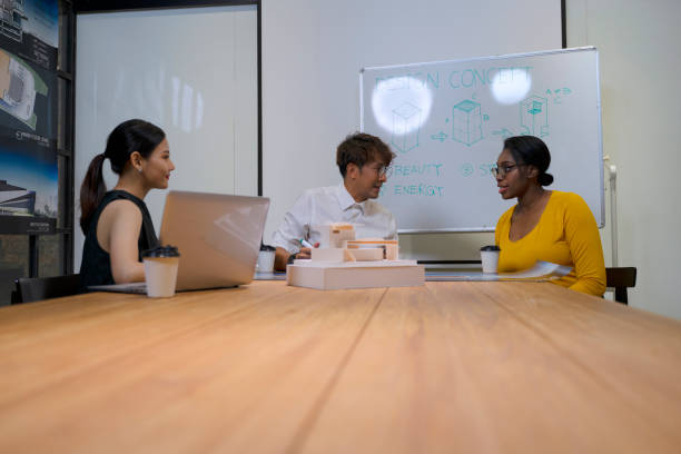 istock Group of employee are meeting about architecture. 1413019719