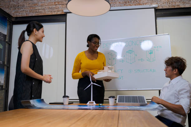 istock Group of employee are meeting about architecture. 1413019889