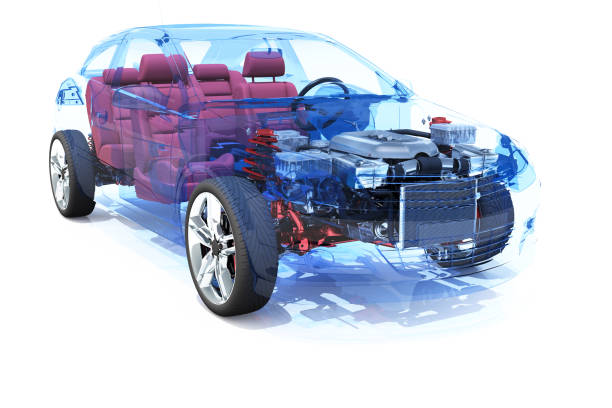 istock Transparent model cars. 1413023946