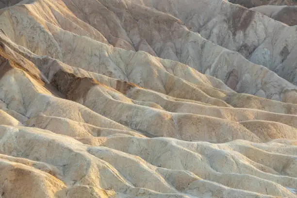 scenic view of Zabrskie point in the death valley in sunset mood, USA