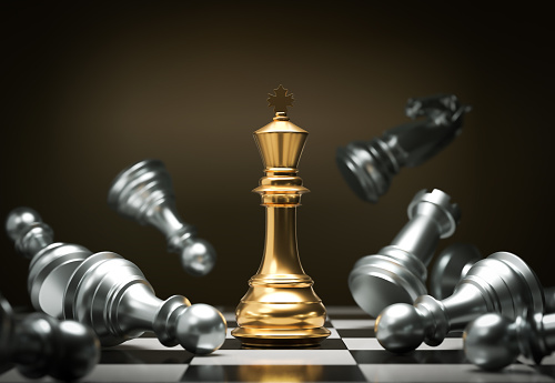 chess competition Concept of Strategy business idea